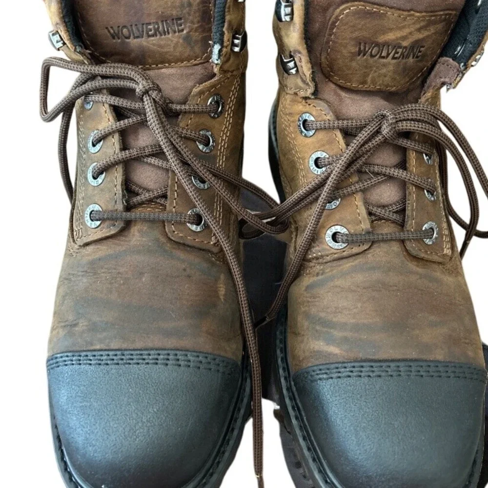 Wolverine Steel Toe Boots Men‎ Size 8 M Waterproof Work Boots ASTM F2413-18